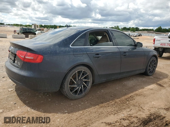 2013 Audi A4 Premium Plus z VIN WAUFFAFL1DN049679, wystawiony jako Copart lot #56002705 z przebiegiem Nie podano mil oraz Szkoda całkowita • Salvage title. Historia ofert i sprzedaży dostępna na DreamBid. Obrazek 3.