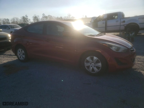 2016 Hyundai Elantra SE with VIN 5NPDH4AE0GH782115, listed as a Copart auction lot 50131375 with 138,978 mi miles and Salvage Title. Bid and sale history available at carsss.com. Image 4.
