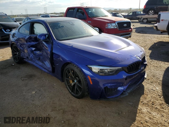 2019 BMW M4 CS with VIN WBS3S7C58KAC09387, listed as a Copart auction lot 73775254 with 27,185 mi miles and Salvage Title. Bid and sale history available at carsss.com. Image 4.
