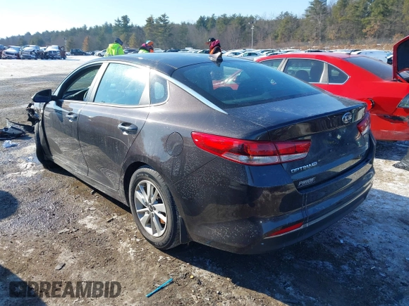 2018 Kia Optima LX with VIN KNAGT4L30J5235891, listed as a IAAI auction lot 41412579 with 44,362 mi miles. Bid and sale history available at carsss.com. Image 3.