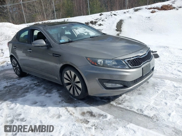 2012 Kia Optima SX with VIN 5XXGR4A66CG005804, listed as a IAAI auction lot 41499342 with 115,808 mi miles and . Bid and sale history available at carsss.com. Image 1.