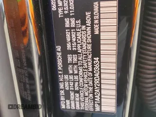 2024 Porsche Cayenne z VIN WP1AA2AY2RDA03634, wystawiony jako Copart lot #60294835 z przebiegiem 5 913 mil mil oraz Szkoda całkowita • Salvage title. Historia ofert i sprzedaży dostępna na DreamBid. Obrazek 13.
