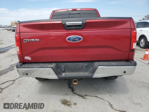 2015 Ford F-150 XLT with VIN 1FTEX1EP4FKE46534, listed as a Copart auction lot 50788935 with 110,695 mi miles and Salvage Title. Bid and sale history available at DreamBid. Image 6.