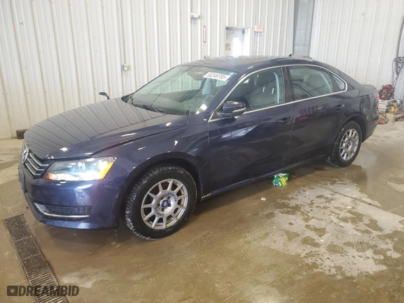 2014 Volkswagen Passat SE w/Sunroof with VIN 1VWBT7A39EC040470, listed as a Copart auction lot 50249785 with 137,916 mi miles and Non Repairable. Bid and sale history available at carsss.com. Image 1.