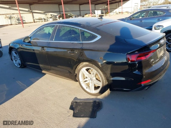 2019 Audi A5 Sportback Premium Plus with VIN WAUENCF55KA027183, listed as a IAAI auction lot 41241789 with 37,508 mi miles. Bid and sale history available at carsss.com. Image 3.