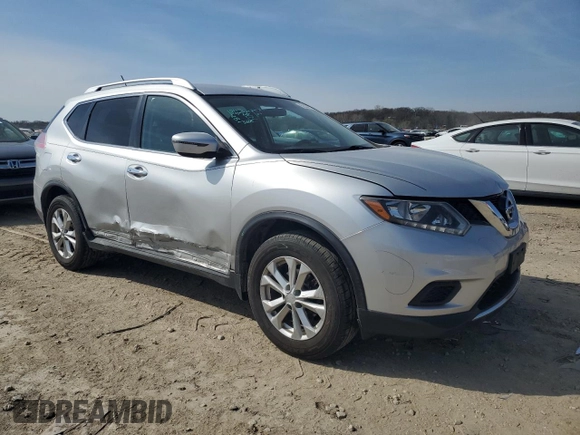 2016 Nissan Rogue SV with VIN KNMAT2MV2GP678098, listed as a Copart auction lot 52334775 with 114,663 mi miles and Salvage Title. Bid and sale history available at DreamBid. Image 4.