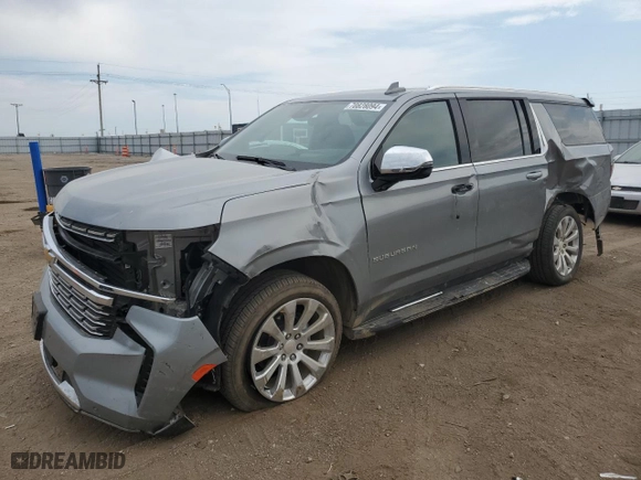 2024 Chevrolet Suburban Premier with VIN 1GNSKFKD5RR220031, listed as a Copart auction lot 70828094 with 8,410 mi miles and Salvage Title. Bid and sale history available at carsss.com. Image 1.