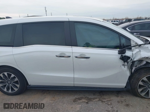 2022 Honda Odyssey EX-L with VIN 5FNRL6H7XNB047791, listed as a IAAI auction lot 41322565 with 174,498 mi miles and . Bid and sale history available at DreamBid. Image 13.