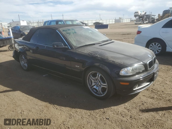 2002 BMW 3 Series 330Ci with VIN WBABS53482JU95296, listed as a Copart auction lot 50978565 with 104,135 mi miles and Salvage Title. Bid and sale history available at DreamBid. Image 4.