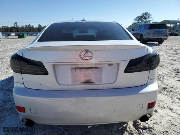 2008 Lexus IS 250 with VIN JTHBK262382064720, listed as a Copart auction lot 48892085 with 180,607 mi miles and Salvage Title. Bid and sale history available at carsss.com. Image 6.