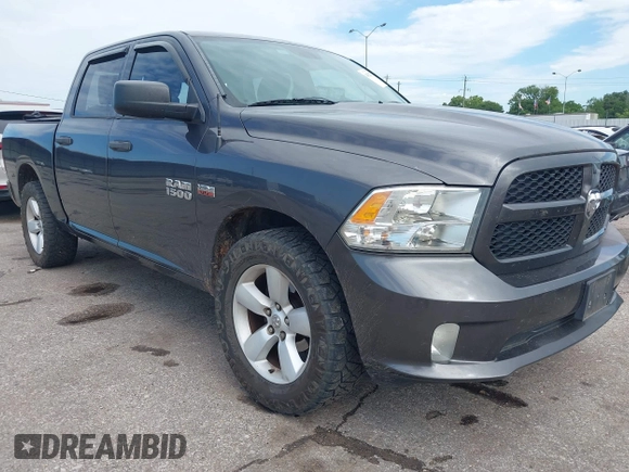 2014 Ram 1500 Express with VIN 1C6RR6KTXES272212, listed as a IAAI auction lot 42452271 with 140,854 mi miles and . Bid and sale history available at DreamBid. Image 1.