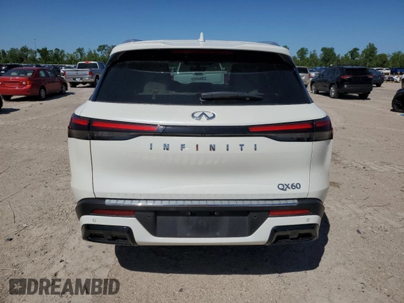 2023 Infiniti QX60 Luxe с VIN 5N1DL1FR5PC373348, выставлен на аукционе Copart как лот 52145535 с пробегом 32 357 миль миль и Чистый • Clean title. История ставок и продаж доступна на DreamBid. Изображение 6.