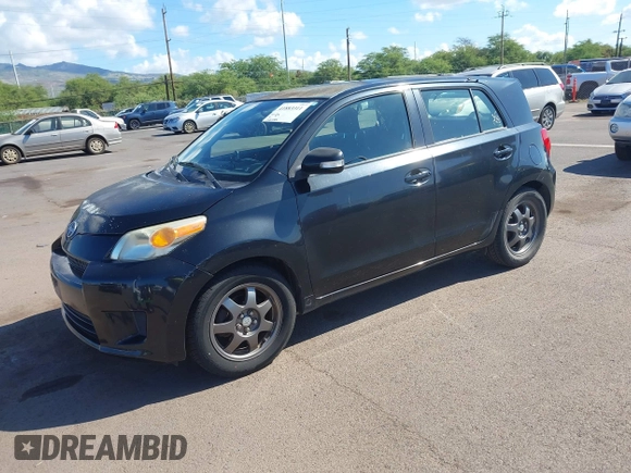 2008 Scion xD with VIN JTKKU10498J006447, listed as a IAAI auction lot 41883311 with 116,444 mi miles. Bid and sale history available at carsss.com. Image 2.