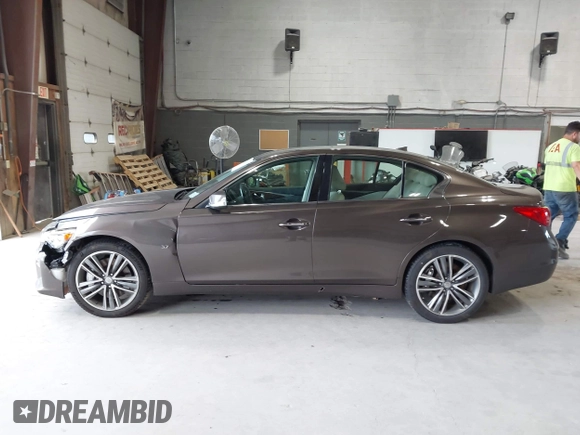2014 Infiniti Q50 Sport with VIN JN1BV7AR5EM694526, listed as a IAAI auction lot 42782010 with 145,152 mi miles and . Bid and sale history available at DreamBid. Image 14.