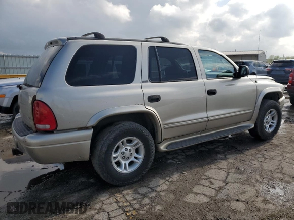 2002 Dodge Durango SLT z VIN 1B4HS48N42F165230, wystawiony jako Copart lot #55493455 z przebiegiem 419 551 mil mil oraz Szkoda całkowita • Salvage title. Historia ofert i sprzedaży dostępna na DreamBid. Obrazek 3.