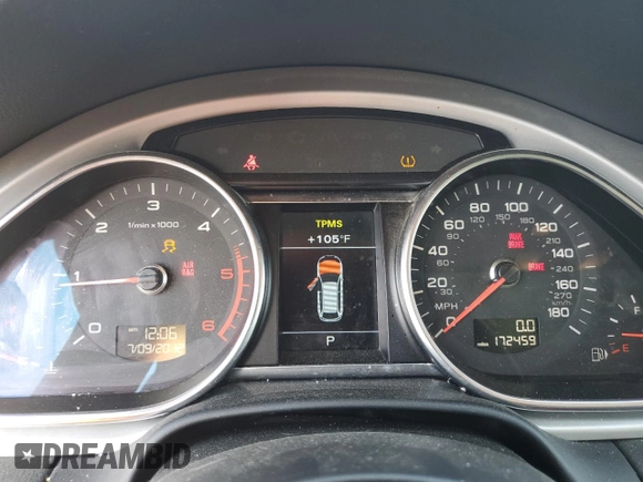 2014 Audi Q7 Premium Plus с VIN WA1LMAFE2ED003793, выставлен на аукционе Copart как лот 61477235 с пробегом 172 459 миль миль и Чистый • Clean title. История ставок и продаж доступна на DreamBid. Изображение 9.