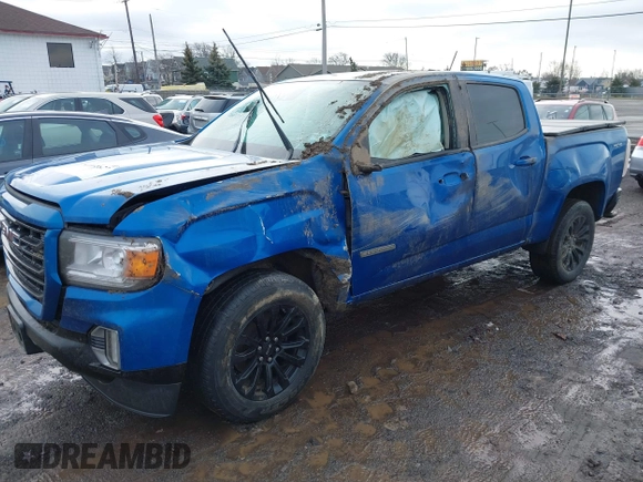 2021 GMC Canyon 4WD Elevation with VIN 1GTG6CEN1M1245554, listed as a IAAI auction lot 41099627 with 46,626 mi miles. Bid and sale history available at carsss.com. Image 17.