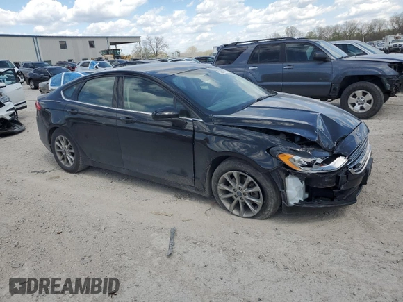 2017 Ford Fusion SE with VIN 3FA6P0H71HR322123, listed as a Copart auction lot 52560725 with 147,225 mi miles and Salvage title. Bid and sale history available at DreamBid. Image 4.