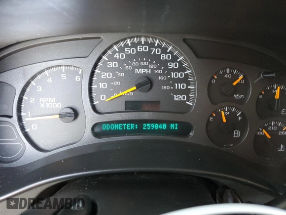 2003 Chevrolet Tahoe LS with VIN 1GNEC13V53R101245, listed as a Copart auction lot 65222214 with 259,040 mi miles and Salvage Title. Bid and sale history available at carsss.com. Image 9.