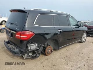 2017 Mercedes-Benz GLS 450 with VIN 4JGDF6EE6HA927321, listed as a Copart auction lot 54985944 with 114,078 mi miles and Salvage Title. Bid and sale history available at DreamBid. Image 3.