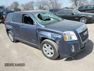 2014 GMC Terrain SLE with VIN 2GKALMEK3E6182695, listed as a IAAI auction lot 41824252 with 113,276 mi miles. Bid and sale history available at carsss.com. Image 1.