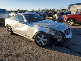 2004 Mercedes-Benz SLK-Class with VIN WDBKK65F44F307921, listed as a Copart auction lot 80109254 with 53,941 mi miles and Salvage Title. Bid and sale history available at carsss.com. Image 4.
