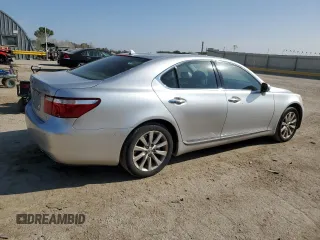 2009 Lexus LS 460 with VIN JTHCL46F795001457, listed as a Copart auction lot 69957804 with 143,649 mi miles and Salvage Title. Bid and sale history available at DreamBid. Image 3.