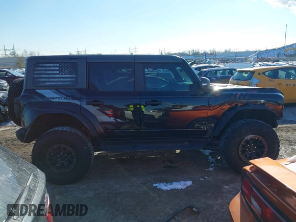 2023 Ford Bronco Raptor with VIN 1FMEE5JR3PLB78989, listed as a IAAI auction lot 41326852 with 9,134 mi miles. Bid and sale history available at carsss.com. Image 14.