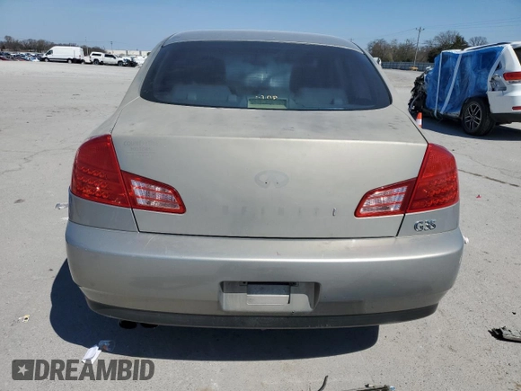 2004 Infiniti G35 w/Leather with VIN JNKCV51E64M604056, listed as a Copart auction lot 50232365 with Not Provided miles and Clean Title. Bid and sale history available at DreamBid. Image 6.