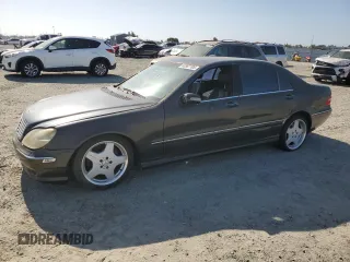 2002 Mercedes-Benz S 55 AMG with VIN WDBNG73J62A297138, listed as a Copart auction lot 60367705 with Not provided miles and Salvage title. Bid and sale history available at DreamBid. Image 1.