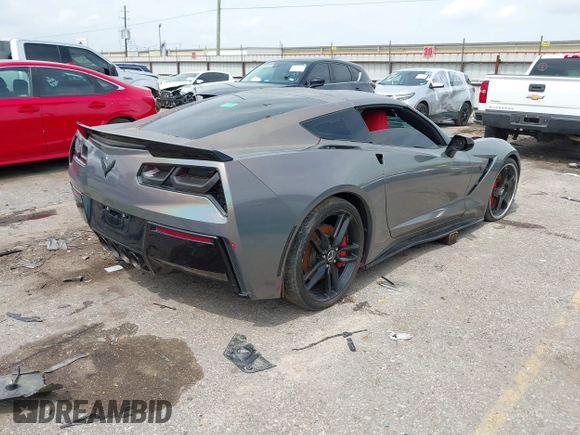 2014 Chevrolet Corvette Z51 3LT with VIN 1G1YL2D78E5128387, listed as a IAAI auction lot 42372075 with 136,632 mi miles and . Bid and sale history available at DreamBid. Image 4.
