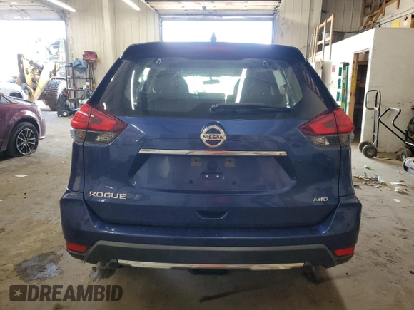 2017 Nissan Rogue SV with VIN KNMAT2MV8HP536159, listed as a Copart auction lot 53780845 with 150,916 mi miles and Salvage Title. Bid and sale history available at carsss.com. Image 6.