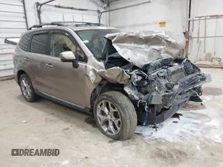 2015 Subaru Forester Touring z VIN JF2SJAUC4FH586763, wystawiony jako IAAI lot #42160456 z przebiegiem 59 412 mil mil oraz . Historia ofert i sprzedaży dostępna na DreamBid. Obrazek 1.