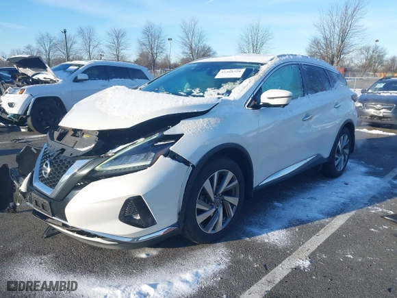 2019 Nissan Murano S with VIN 5N1AZ2MS8KN109969, listed as a IAAI auction lot 41168328 with 66,946 mi miles. Bid and sale history available at carsss.com. Image 20.