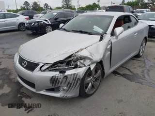 2011 Lexus IS 250 C with VIN JTHFF2C2XB2520729, listed as a IAAI auction lot 41952483 with 226,665 mi miles and . Bid and sale history available at DreamBid. Image 6.