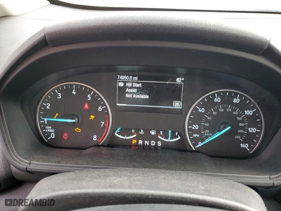 2018 Ford EcoSport SES with VIN MAJ6P1CL3JC191906, listed as a Copart auction lot 46147455 with 74,950 mi miles and Salvage Title. Bid and sale history available at carsss.com. Image 9.