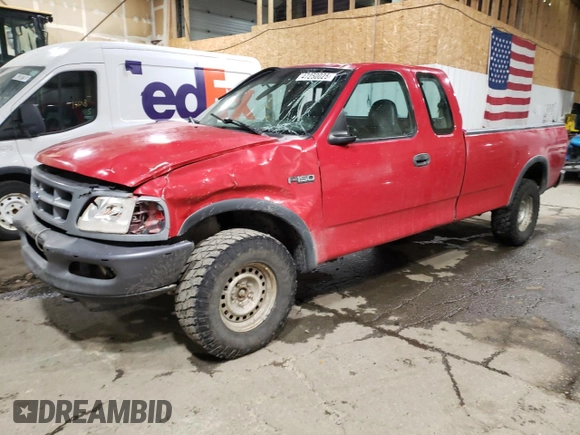 1997 Ford F-150 XL with VIN 1FTDX18W5VND41464, listed as a Copart auction lot 47250025 with 274,163 mi miles and Salvage Title. Bid and sale history available at carsss.com. Image 1.