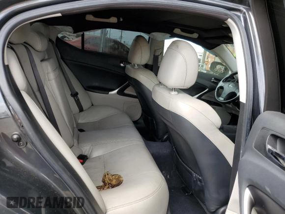 2009 Lexus IS 350 with VIN JTHBE262095021945, listed as a Copart auction lot 59003505 with 124,183 mi miles and Salvage title. Bid and sale history available at DreamBid. Image 10.