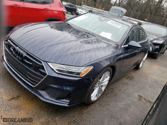 2019 Audi A7 Prestige with VIN WAUV2AF20KN056702, listed as a Copart auction lot 37042263 with 33,535 mi miles. Bid and sale history available at carsss.com. Image 1.
