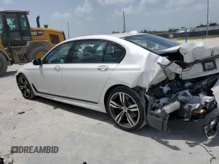 2019 BMW 7 Series 740i with VIN WBA7E2C57KB218038, listed as a Copart auction lot 77892043 with 51,471 mi miles. Bid and sale history available at carsss.com. Image 2.