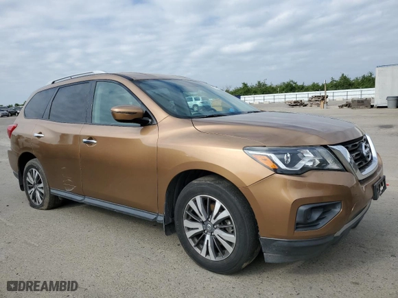 2017 Nissan Pathfinder S with VIN 5N1DR2MMXHC605245, listed as a Copart auction lot 53764715 with 167,954 mi miles and Clean Title. Bid and sale history available at carsss.com. Image 4.