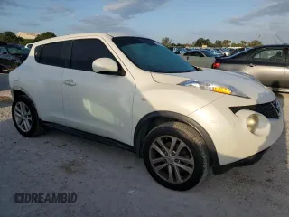 2014 Nissan Juke S with VIN JN8AF5MR5ET453579, listed as a Copart auction lot 52574085 with Not Provided miles and Salvage Title. Bid and sale history available at DreamBid. Image 4.
