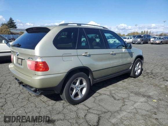 2001 BMW X5 3.0i with VIN WBAFA53591LM83013, listed as a Copart auction lot 75572374 with 0 mi miles and Clean Title. Bid and sale history available at carsss.com. Image 3.