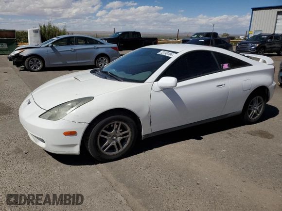 2001 Toyota Celica GT with VIN JTDDR32T410103293, listed as a Copart auction lot 72738184 with 199,340 mi miles and Salvage Title. Bid and sale history available at carsss.com. Image 1.