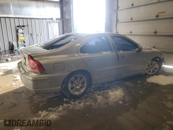 2007 Volvo S60 2.5L Turbo with VIN YV1RH592872641925, listed as a Copart auction lot 45891585 with 153,507 mi miles and Non Repairable. Bid and sale history available at carsss.com. Image 3.