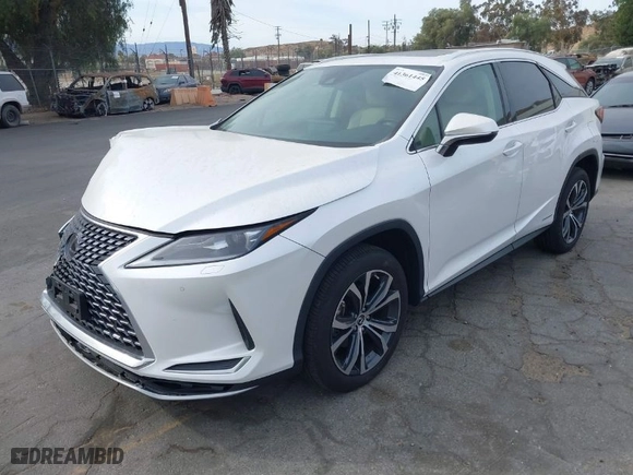 2022 Lexus RX with VIN 2T2HGMDA8NC074865, listed as a IAAI auction lot 41361445 with 26,489 mi miles. Bid and sale history available at carsss.com. Image 2.