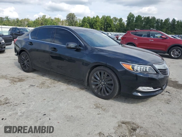 2017 Acura RLX w/Technology Pkg with VIN JH4KC1F5XHC000136, listed as a Copart auction lot 72241244 with 76,499 mi miles and Salvage Title. Bid and sale history available at carsss.com. Image 4.