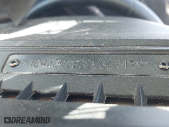 2013 Jeep Wrangler Sport with VIN 1C4AJWAG3DL627179, listed as a IAAI auction lot 42262246 with 33,536 mi miles and . Bid and sale history available at DreamBid. Image 9.