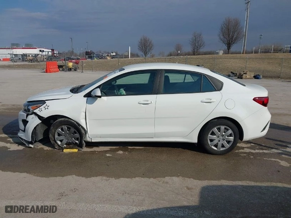 2022 Kia Rio S with VIN 3KPA24AD0NE503355, listed as a IAAI auction lot 41646995 with 41,229 mi miles. Bid and sale history available at carsss.com. Image 14.