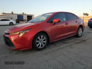 2021 Toyota Corolla LE with VIN 5YFEPMAE4MP166567, listed as a Copart auction lot 52805805 with 81,209 mi miles and Salvage Title. Bid and sale history available at DreamBid. Image 1.